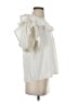 Something Navy 100% Cotton Ivory Short Sleeve Blouse Size S - photo 4