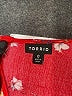 Torrid 100% Rayon Red Short Sleeve Blouse Size Lg Plus (0) - photo 7