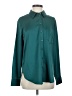 Gap 100% Polyester Teal Green Long Sleeve Blouse Size S - photo 1