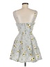 Speechless 100% Polyester Floral Gray Cocktail Dress Size M - photo 2