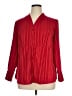 Croft & Barrow Red Long Sleeve Blouse Size 1X - photo 1