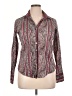 Cino Paisley Burgundy Long Sleeve Blouse Size L - photo 1