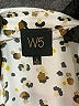W5 100% Polyester Animal Print Ivory Short Sleeve Blouse Size L - photo 7