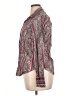 Cino Paisley Burgundy Long Sleeve Blouse Size L - photo 5