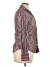 Cino Paisley Burgundy Long Sleeve Blouse Size L - photo 4