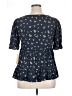 Rewind 100% Rayon Blue Short Sleeve Blouse Size XL - photo 2