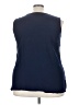 Nina Leonard 100% Polyester Blue Sweater Vest Size 3X - photo 2