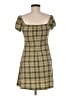 The Workshop Plaid Green Casual Dress Size M - photo 2