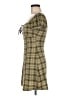 The Workshop Plaid Green Casual Dress Size M - photo 5
