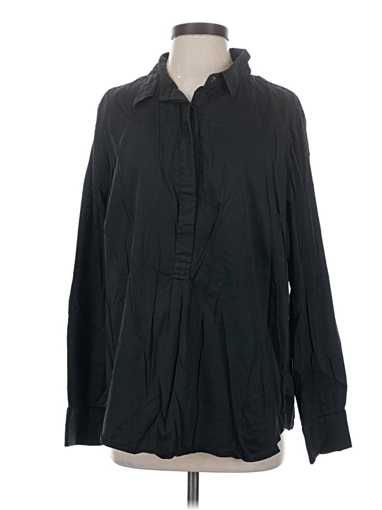 Pre-owned Universal Standard Long Sleeve Blouse In Black