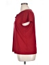 Kasper Red Short Sleeve Top Size XL - photo 5