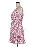 Francesca's 100% Polyester Floral Pink Casual Dress Size M - photo 5