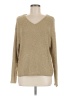 Mod Ref 100% Acrylic Metallic Tan Pullover Sweater Size M - photo 1