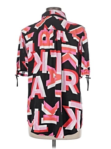 Karl Lagerfeld Paris Short Sleeve Blouse (view 2)
