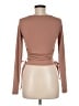Shein Brown Long Sleeve Top Size 6 - photo 2