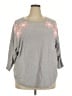 Aaeda Gray Pullover Sweater Size 2X - photo 1