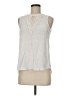 Pale Sky 100% Rayon Ivory Sleeveless Blouse Size M - photo 1