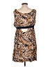 Free People Animal Print Brown Casual Dress Size L - photo 2