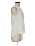 Pale Sky 100% Rayon Ivory Sleeveless Blouse Size M - photo 4