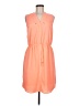 Apt. 9 100% Polyester Solid Orange Casual Dress Size M - photo 1