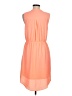 Apt. 9 100% Polyester Solid Orange Casual Dress Size M - photo 2