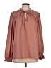 Knox Rose 100% Recycled Polyester Brown Long Sleeve Blouse Size L - photo 1