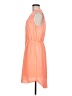 Apt. 9 100% Polyester Solid Orange Casual Dress Size M - photo 5