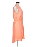 Apt. 9 100% Polyester Solid Orange Casual Dress Size M - photo 4