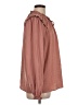 Knox Rose 100% Recycled Polyester Brown Long Sleeve Blouse Size L - photo 4