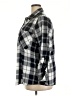 STUDIO BLUE Plaid Gray 3/4 Sleeve Button-Down Shirt Size XXL - photo 5