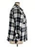 STUDIO BLUE Plaid Gray 3/4 Sleeve Button-Down Shirt Size XXL - photo 4