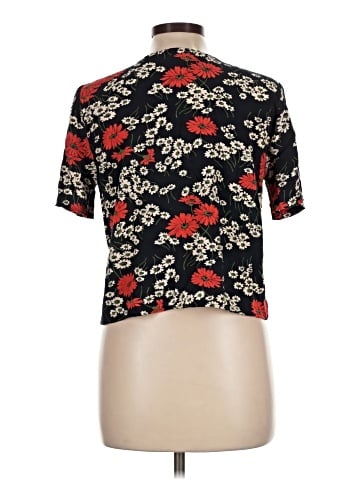 Madewell Novel Tie-Front Top in Hillside Daisies (view 2)