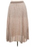 Vince Camuto 100% Polyester Metallic Silver Tan Formal Skirt Size XXL - photo 2
