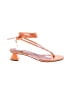 Amina Muaddi Orange Sandals Size EU 38 1/2 - photo 1