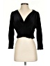 Zara Black 3/4 Sleeve Top Size S - photo 1