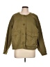 J.Crew 100% Cotton Solid Green Jacket Size L - photo 1