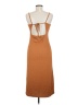 H&M Solid Brown Casual Dress Size M - photo 2