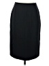 Unbranded 100% Polyester Solid Black Formal Skirt Size 4 - photo 1