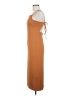 H&M Solid Brown Casual Dress Size M - photo 5