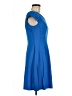 DressBarn Solid Blue Casual Dress Size 8 Petite - photo 4