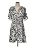 A New Day 100% Polyester Animal Print Silver Casual Dress Size L - photo 1