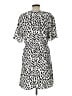 A New Day 100% Polyester Animal Print Silver Casual Dress Size L - photo 2