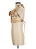 Zara Tan Sleeveless Blouse Size M - photo 5