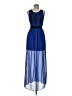 Miami 100% Polyester Blue Cocktail Dress Size M - photo 1