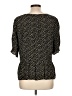 Madewell 100% Viscose Black Short Sleeve Blouse Size L - photo 2