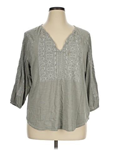 Lucky Brand 3/4 Sleeve Blouse (view 1)