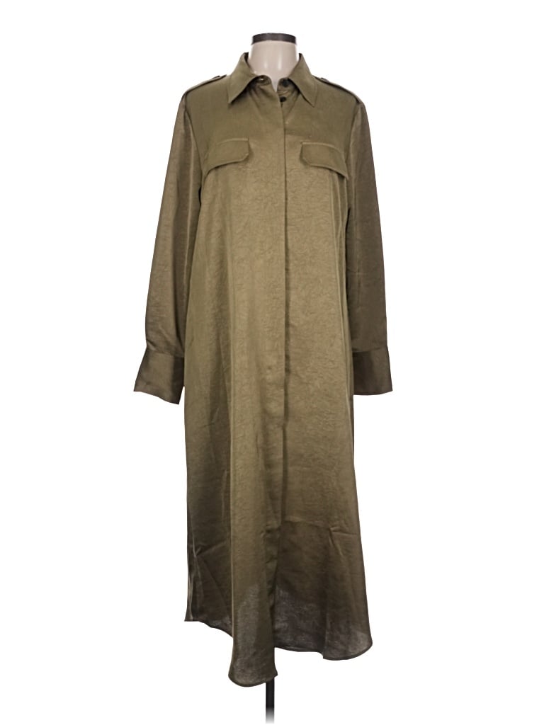 Pre-owned Mng Casual Dress In Green