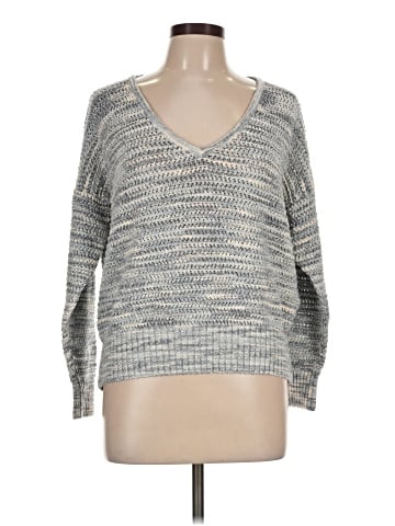 Madewell Southbrook Open-Stitch Pullover Sweater in Space-Dye (view 1)