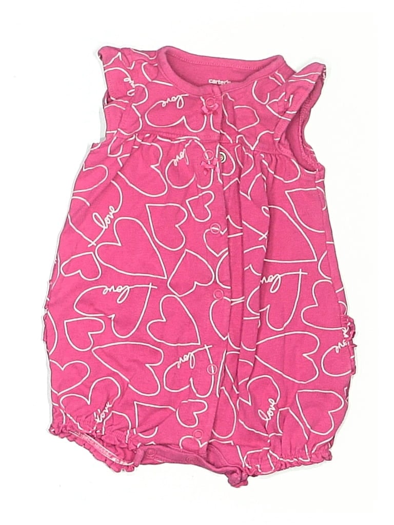 Pre-owned Carter's Babies' Sleeveless Top Pink Strapless Neckline Tops