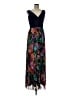 X by Xscape 100% Polyester Floral Blue Black Cocktail Dress Size 8 - photo 1